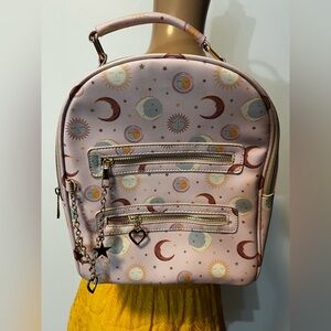 Underonesky Celestial Print Pink Mini Backpack - Unbranded